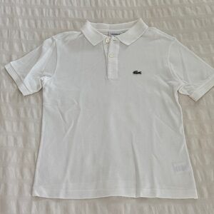 Lacoste Kids Polo Shirt in White